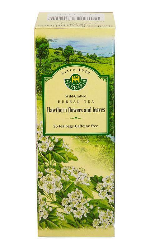 Herbaria Hawthorn Flowers & Leaves Tea (Crataegus Oxyacantha) 25 Tea Bags - Nutrition Plus