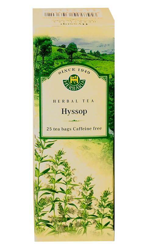 Herbaria Hyssop Tea (Hyssopus Officinalis) 25 Tea Bags - Nutrition Plus