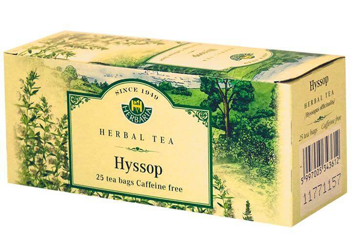 Herbaria Hyssop Tea (Hyssopus Officinalis) 25 Tea Bags - Nutrition Plus