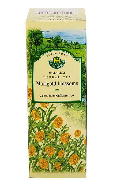 Herbaria Marigold Blossoms Tea (Calendula Officinalis) 25 Tea Bags - Nutrition Plus