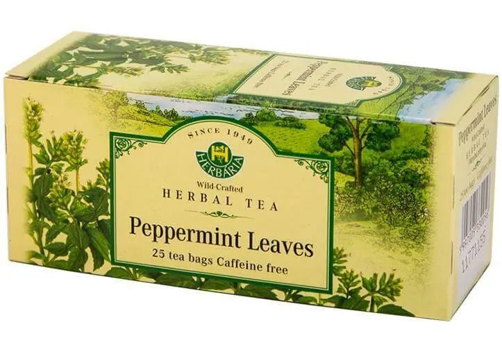 Herbaria Peppermint Tea (Mentha Piperita) 25 Tea Bags - Nutrition Plus