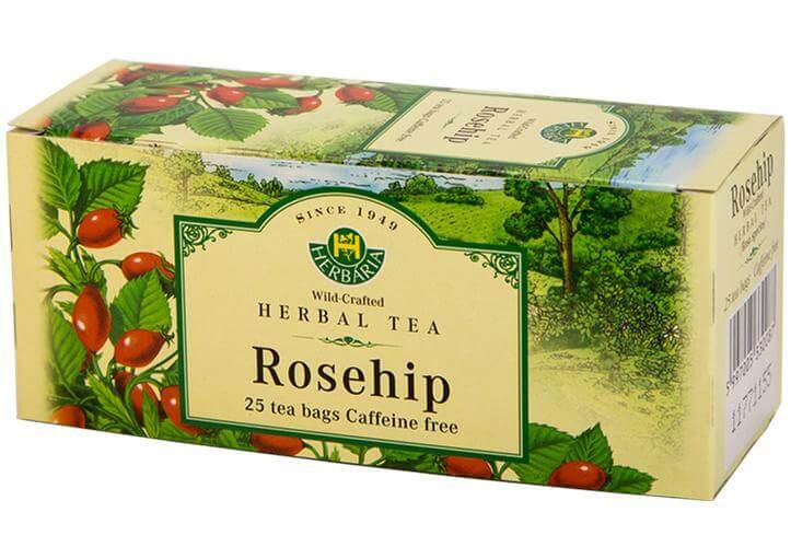 Herbaria Rosehip Tea (Rosa Species) 25 Tea Bags - Nutrition Plus