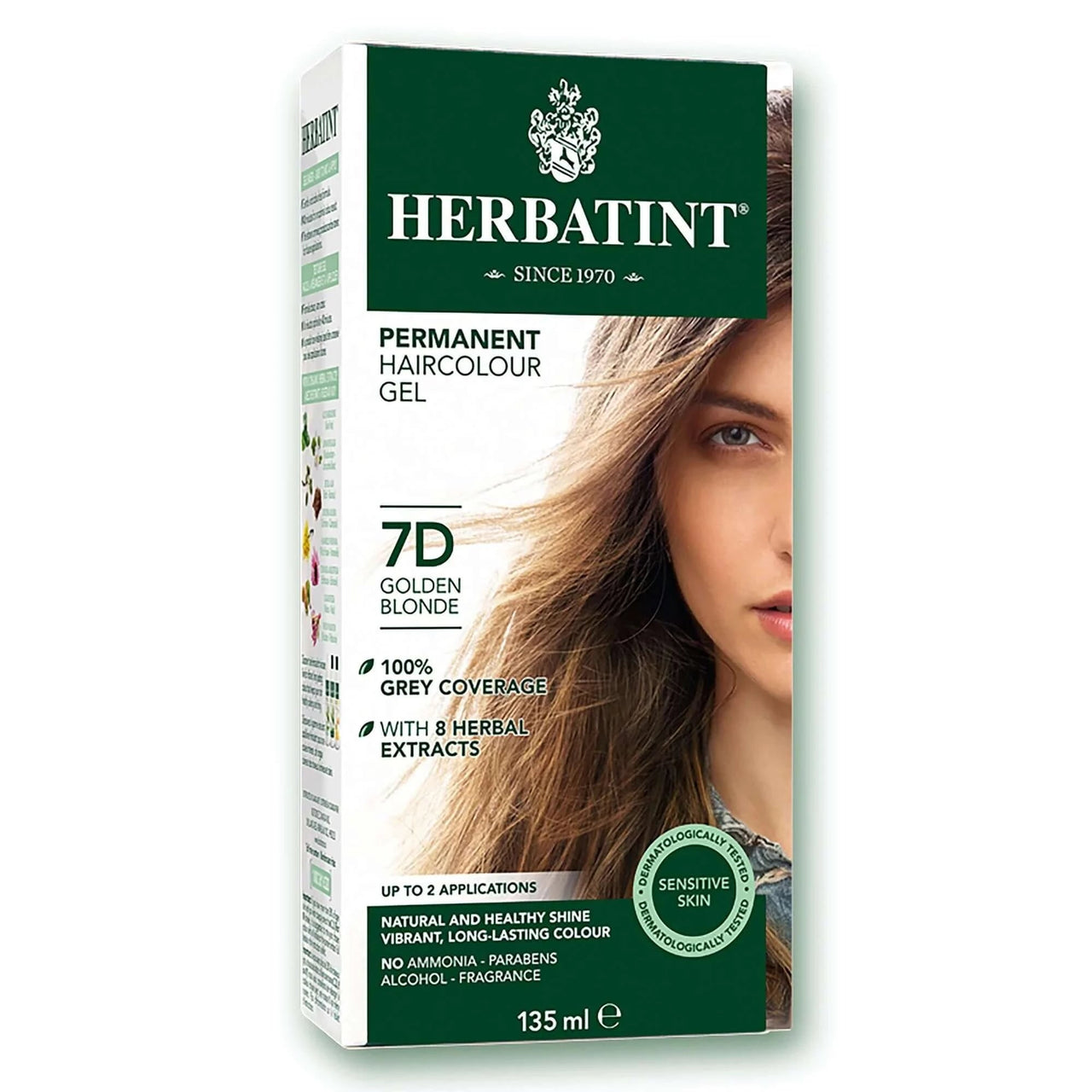 Herbatint 7D Golden Blonde Permanent Haircolour Gel 135mL - Nutrition Plus