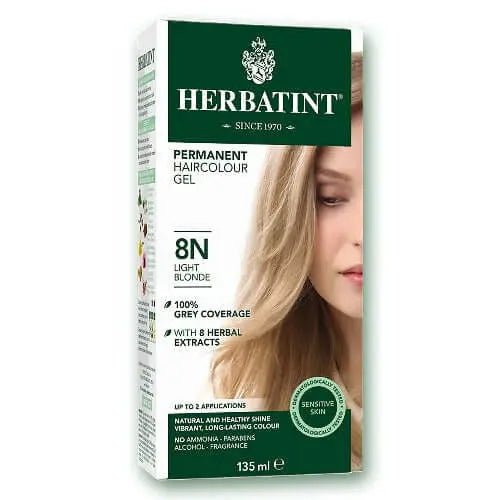 Herbatint 8N Light Blonde Permanent Haircolour Gel 135mL - Nutrition Plus