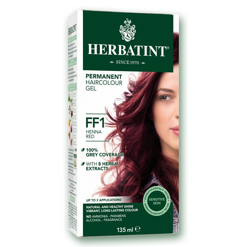 Herbatint FF1 Henna Red Permanent Haircolour Gel 135mL - Nutrition Plus
