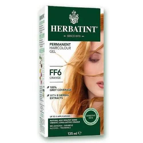 Herbatint FF6 Orange Permanent Haircolour Gel 135mL - Nutrition Plus