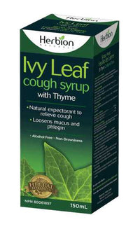 Thumbnail for Herbion Ivy Leaf Cough Syrup with Thyme, 150mL - Nutrition Plus