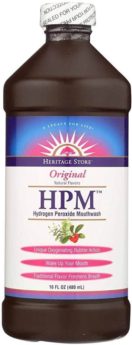 Heritage Store - HPM - Hydrogen Peroxide Mouthwash 480 ML - Nutrition Plus