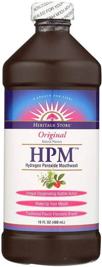 Thumbnail for Heritage Store - HPM - Hydrogen Peroxide Mouthwash 480 ML - Nutrition Plus
