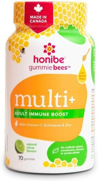 Honibe Adult Multivitamin Gummies Plus Immune Boost, 70 Veg Gummies - Nutrition Plus