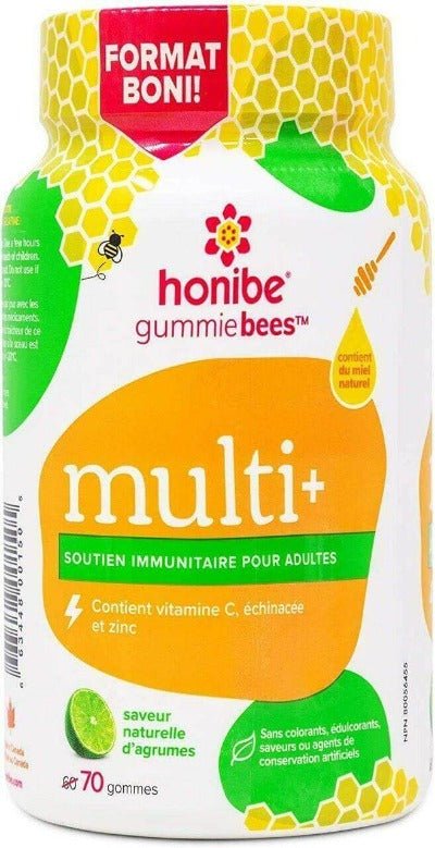 Honibe Adult Multivitamin Gummies Plus Immune Boost, 70 Veg Gummies - Nutrition Plus