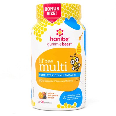 Honibe Kids Honey Gummies Complete Multivitamin 70 Gummies - Nutrition Plus