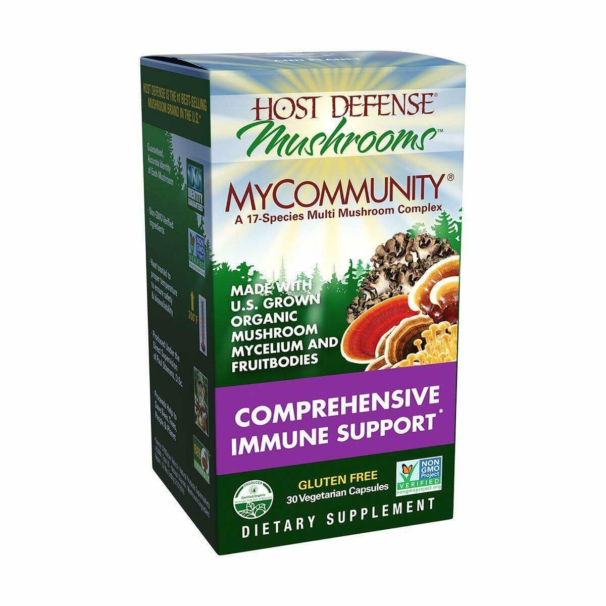Host Defense MyCommunity Immune Support 30 Capsules - Nutrition Plus