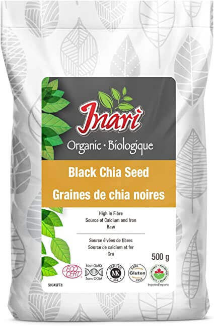 Inari Organic Black Chia Seed (Whole) 500 Grams - Nutrition Plus