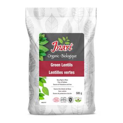 Inari Organic Green Lentils 500 Grams - Nutrition Plus