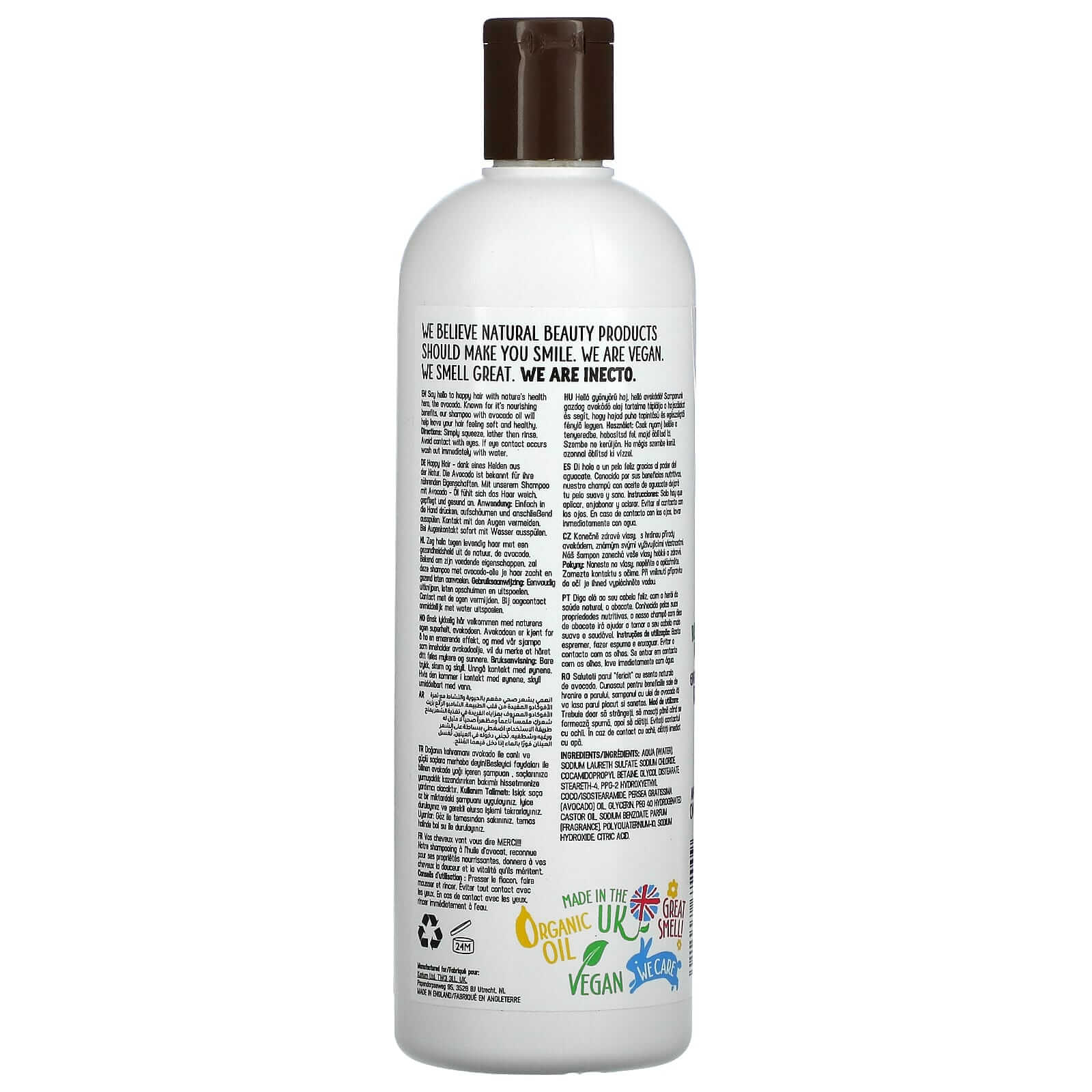 Inecto, Nourishing Avocado Shampoo, 500mL - Nutrition Plus