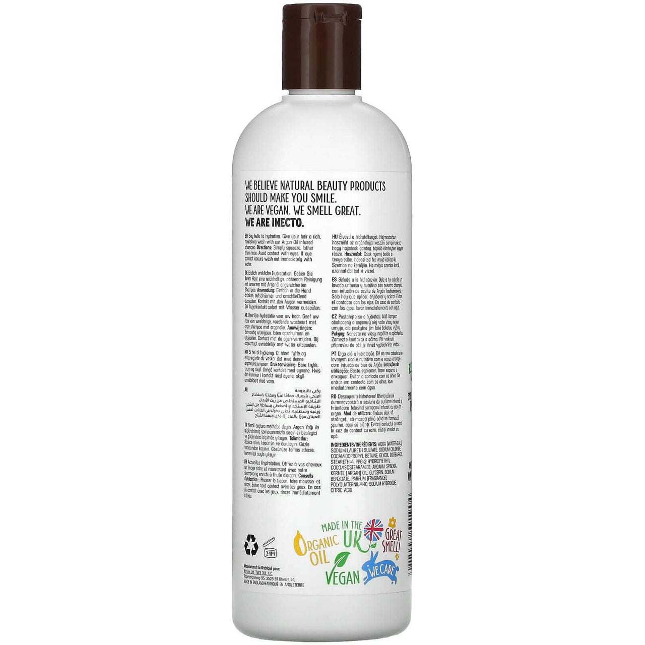 Inecto, Super Shine Argan, Shampoo 500mL - Nutrition Plus