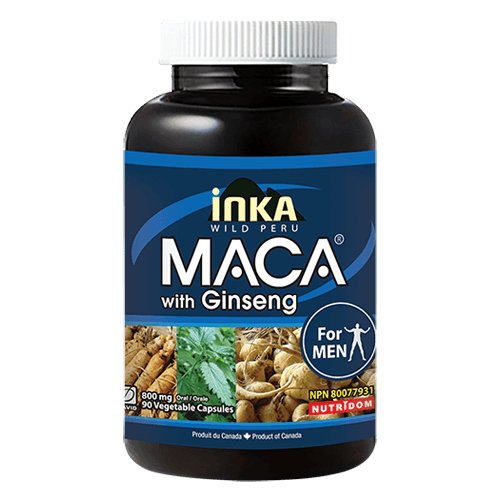 Inka Maca With Ginseng Men 90 Veg Capsules - Nutrition Plus