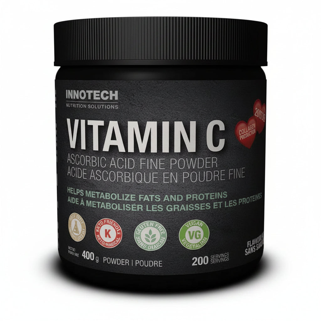Innotech Nutrition Vitamin C as Ascorbic Acid fine powder 400 Grams - Nutrition Plus