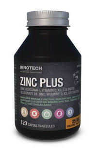 Thumbnail for Innotech Nutrition Zinc Plus – Zinc, Vitamins D, C, K2 and Biotin – 120 Capsules - Nutrition Plus