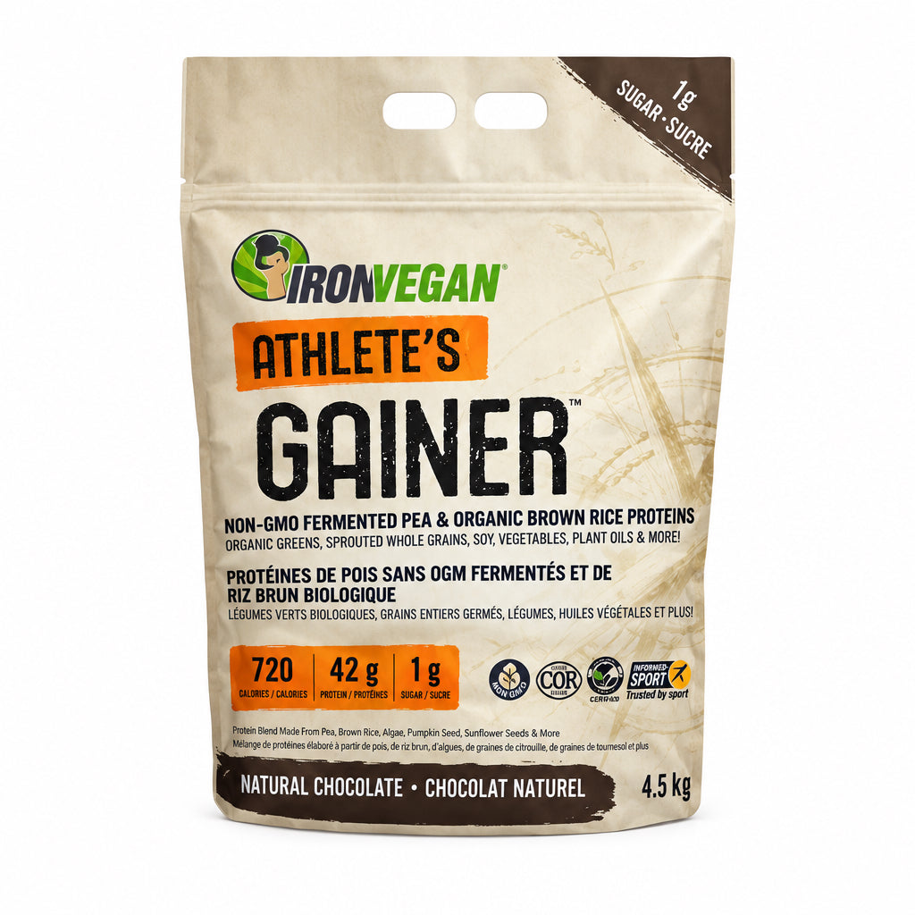 Iron Vegan Athlete's Gainer - Natural Chocolate 4.5 kg - Nutrition Plus