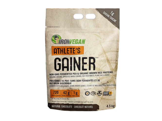 Iron Vegan Athlete's Gainer - Natural Chocolate 4.5 kg - Nutrition Plus