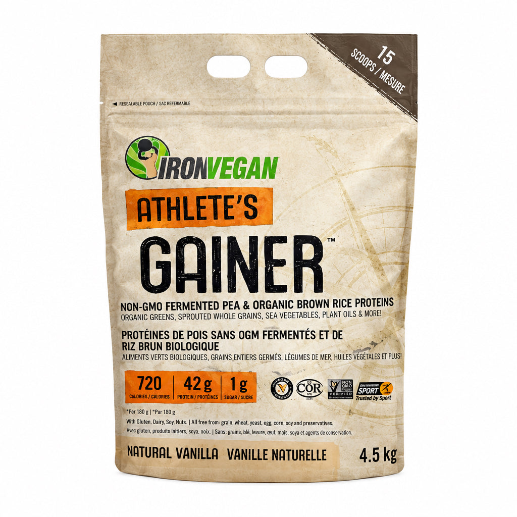 Iron Vegan Athlete's Gainer - Natural Vanilla 4.5 kg - Nutrition Plus
