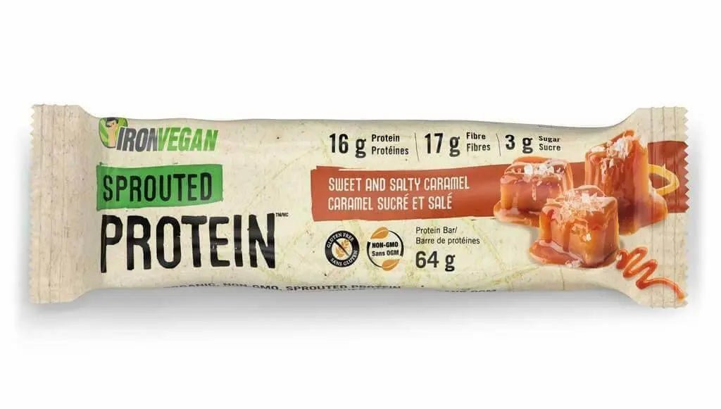 Iron Vegan Sprouted Protein Bars 64 Grams - Nutrition Plus