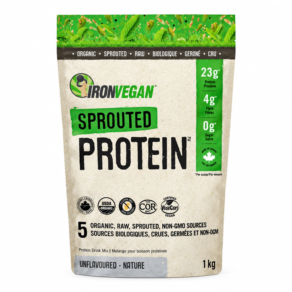 Iron Vegan Sprouted Protein - Unflavoured 1 kg - Nutrition Plus