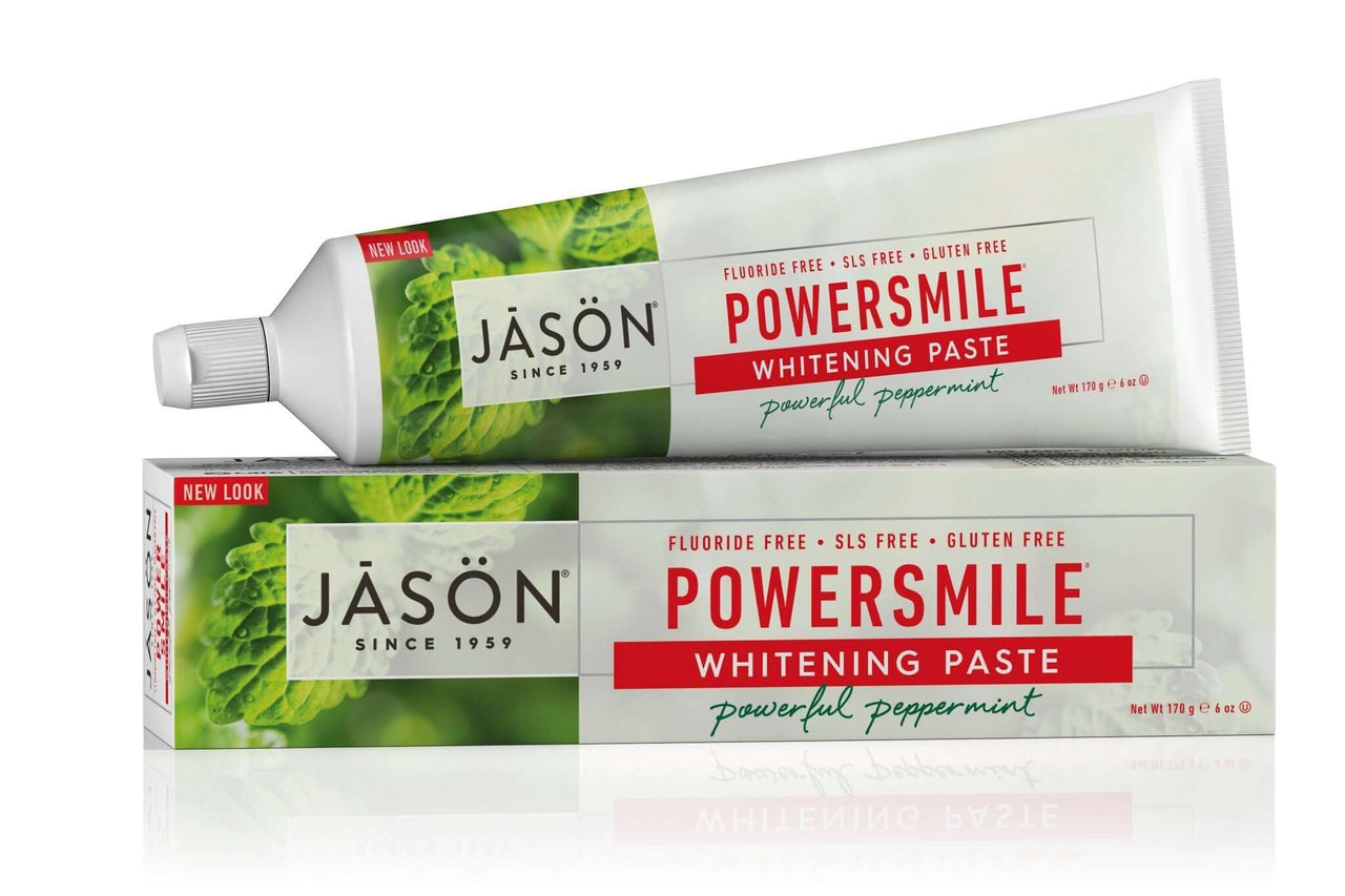 Jason PowerSmile Whitening ToothPaste Powerful Peppermint 170 Grams - Nutrition Plus