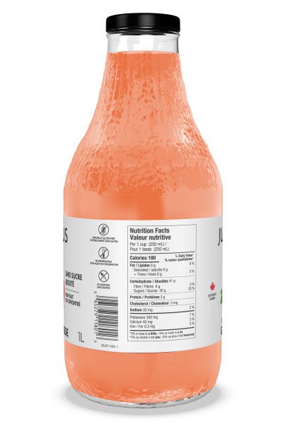 Just Juice 100% Pure Grapefruit Juice 1 Litre - Nutrition Plus