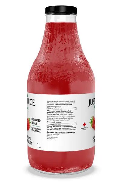 Just Juice 100% Pure Strawberry Juice 1 Litre - Nutrition Plus