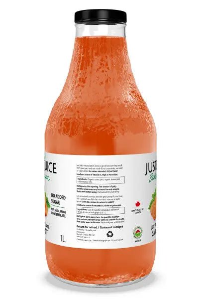 Just Juice Organic Carrot Juice 1 Litre - Nutrition Plus