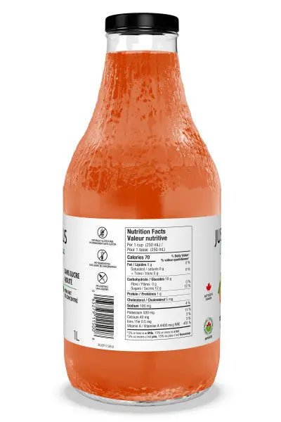 Just Juice Organic Carrot Juice 1 Litre - Nutrition Plus