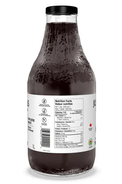 Just Juice Organic Tart Cherry Juice 1 Litre - Nutrition Plus