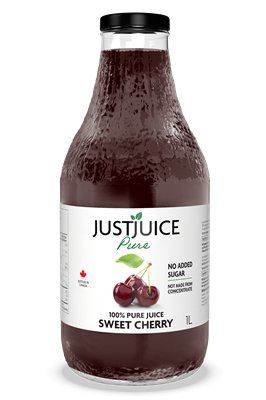 Just Juice Pure Sweet Cherry Juice 1 Litre - Nutrition Plus