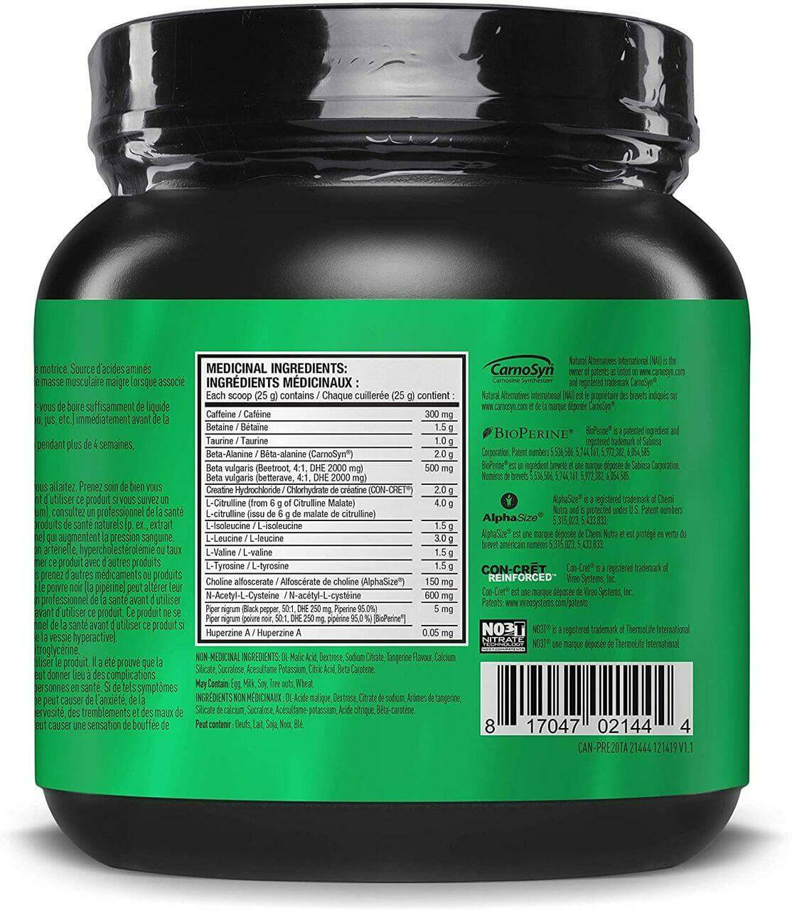 JYM® PRE JYM 520 Grams 20 Servings - Nutrition Plus