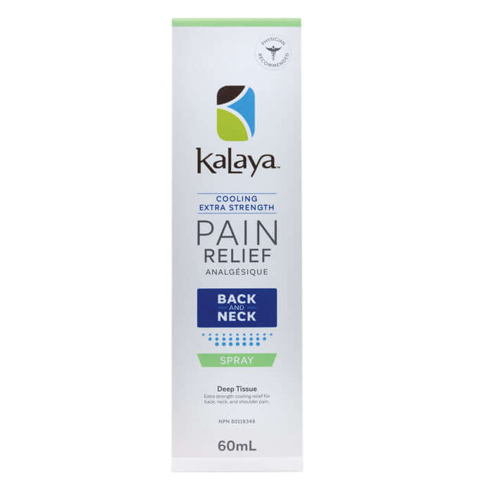Kalaya Cooling Pain Relief Spray For Back & Neck, Extra Strength 60mL - Nutrition Plus