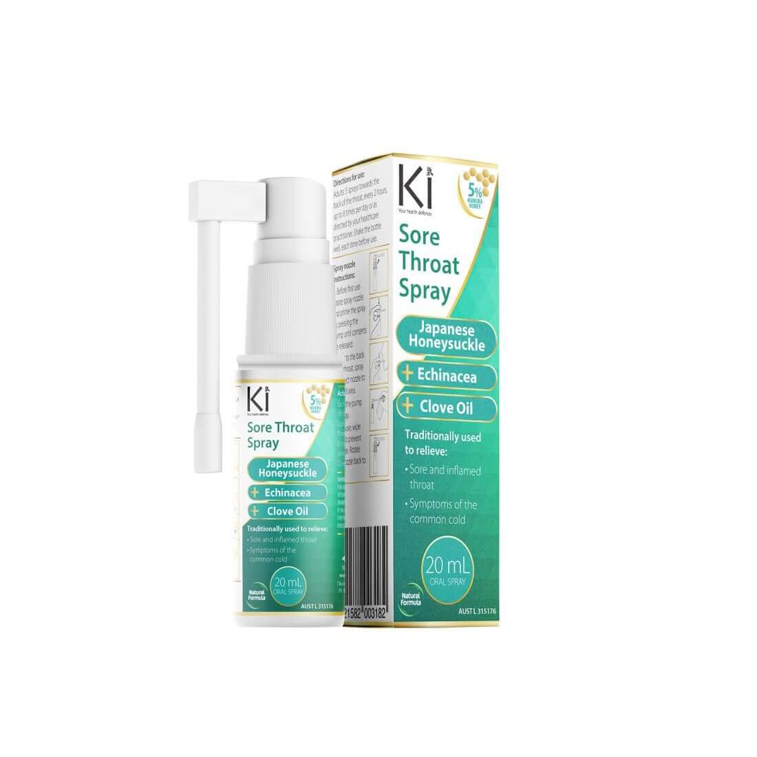 Ki Sore Throat Spray 20mL - Nutrition Plus