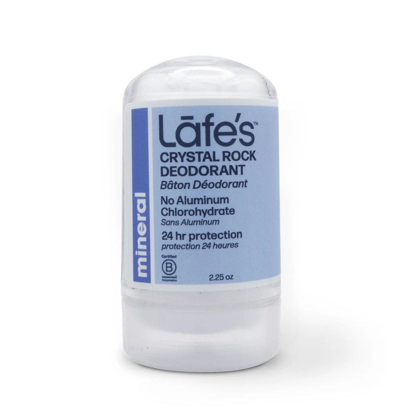 Lafe's Crystal Rock Salt deodorant stick - Nutrition Plus