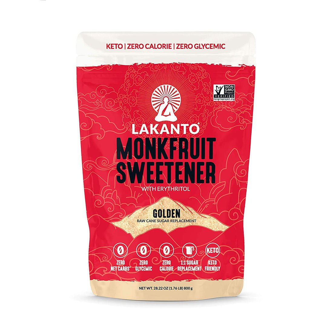 Lakanto Golden Monk Fruit Sweetener 800 Grams - Nutrition Plus