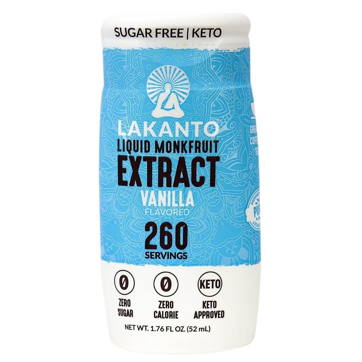 Lakanto Liquid Sweetener, Monkfruit Extract - Vanilla 52 ml - Nutrition Plus