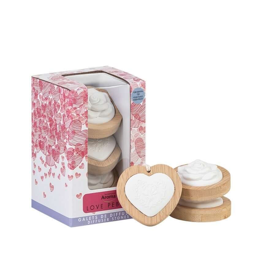 Le Comptoir Aroma - Love Pebble Essential Oil Diffuser Stones 3 PK - Nutrition Plus