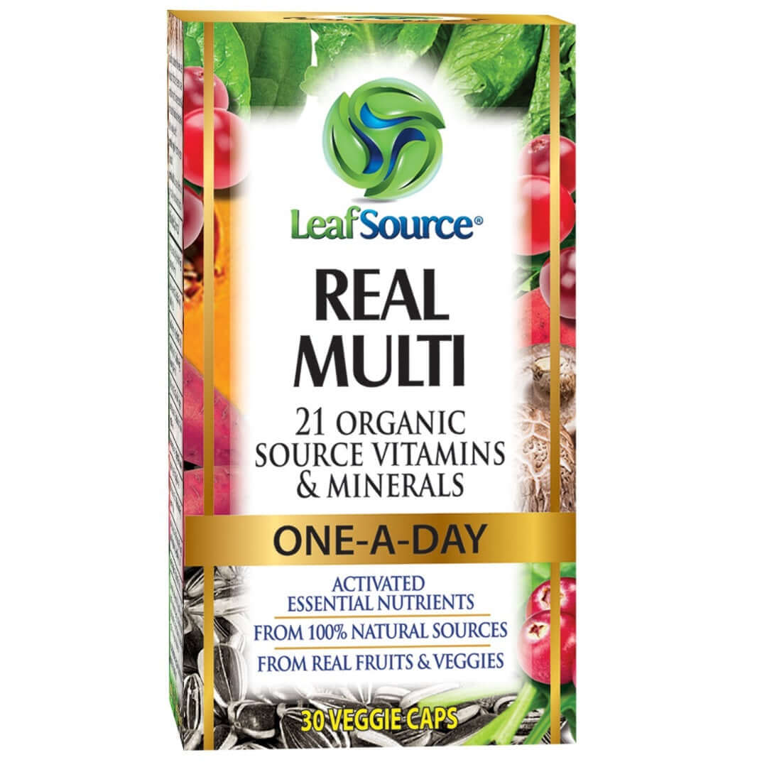 Leaf Source Real Multi One-A-Day 30 Veg Capsules - Nutrition Plus