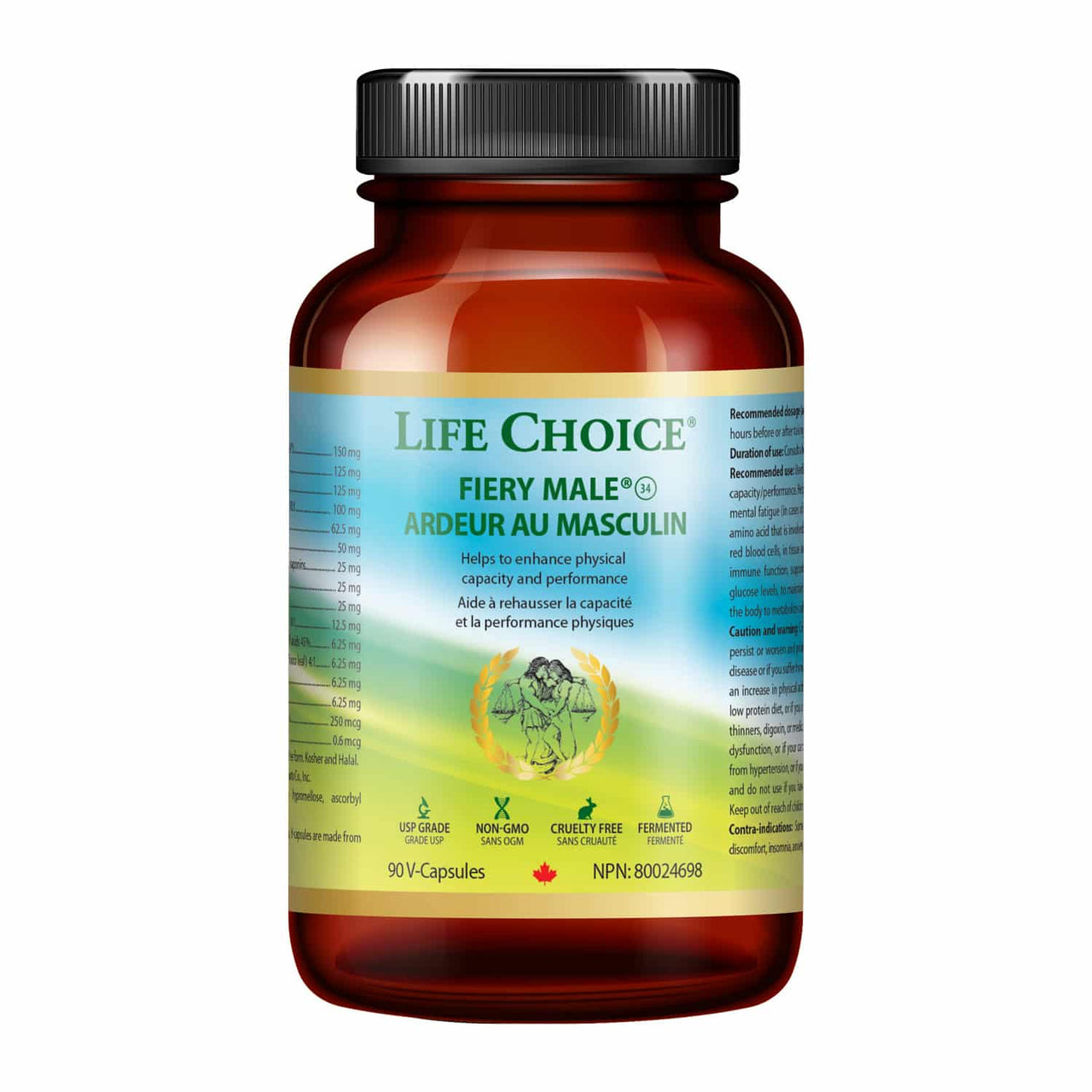 Life Choice Fiery Male 90 Vegetarian Capsules | Nutrition Plus