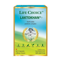 Thumbnail for Life Choice Laktokhan Probiotic Complex 60 Veg Capsules - Nutrition Plus