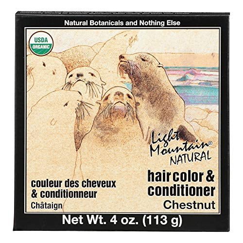 Light Mountain Natural Chestnut Hair Color & Conditioner 113 Grams - Nutrition Plus