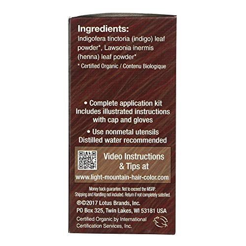 Light Mountain Natural Chestnut Hair Color & Conditioner 113 Grams - Nutrition Plus