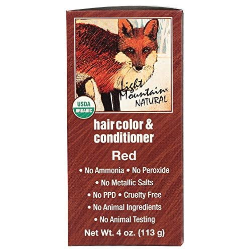 Light Mountain Natural Red Hair Color & Conditioner 113 Grams - Nutrition Plus
