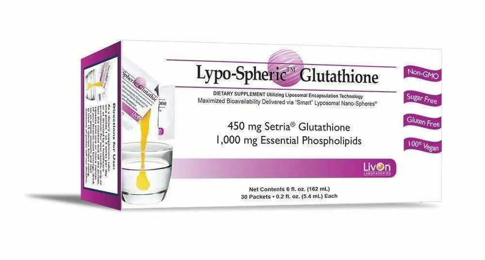 LivOn Lypo-Spheric Glutathione 30 Sachets - Nutrition Plus